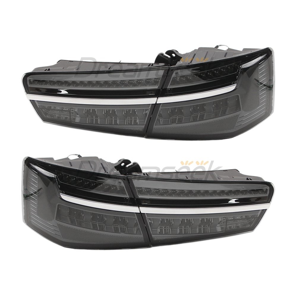 LED Tail Light Assembly For Audi A6 / S6 12-15 Rear W/ Dynamic Turn Signal Lamp