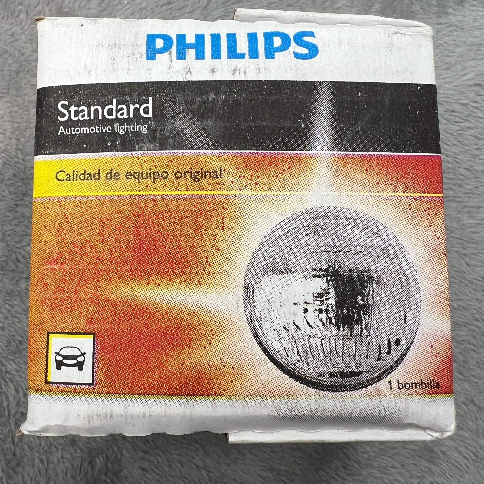 Philips 4340 48V 80W Red Sealed Beam Headlight Bulb – Genuine Standard
