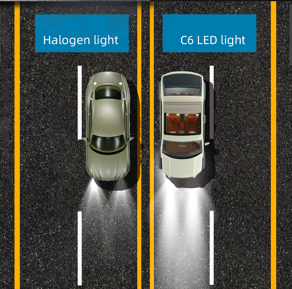 H11 LED Headlight Super Bright Bulbs Kit White 6000K 330000LM High/Low Beam