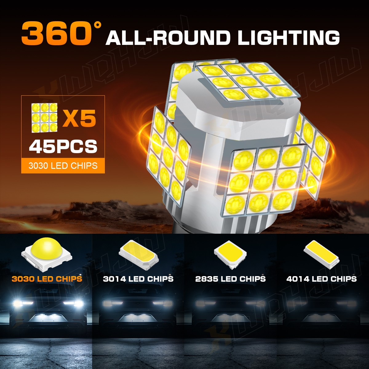 2x 1157 LED Turn Signal Light Bulbs White Anti-Hyper Flash FOR 2013 Nissan Quest