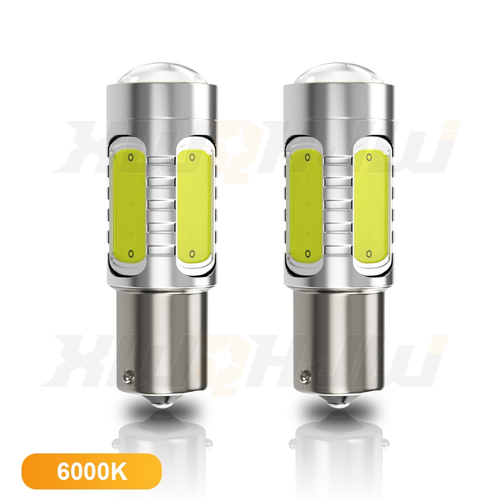 XWQHJW 1156 LED Reverse Backup Light Bulbs Super Bright White 6000K 4000LM BA15s