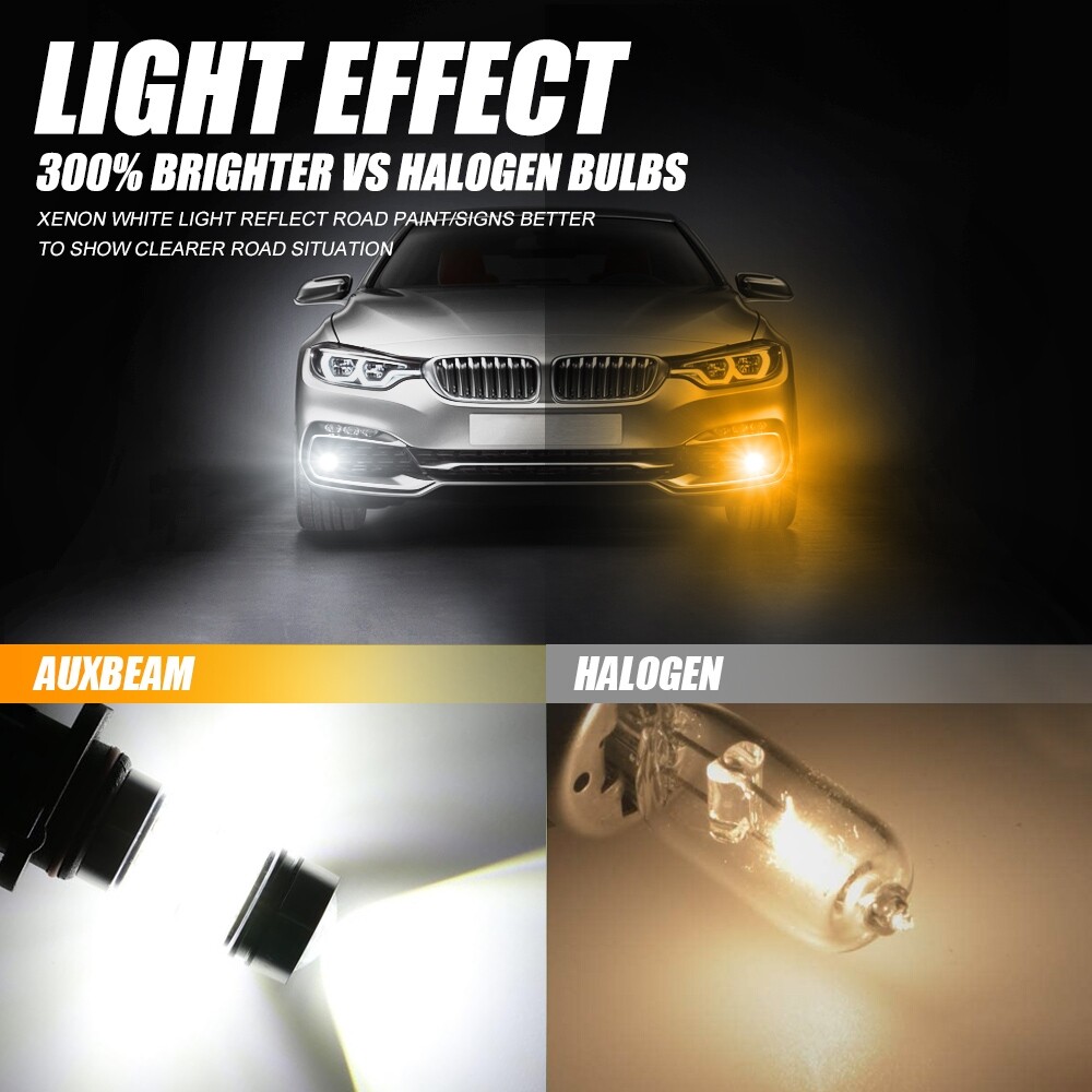 9006 9005 HB4 9145 LED DRL Fog Light Bulbs Super Bright 6000K 160W White
