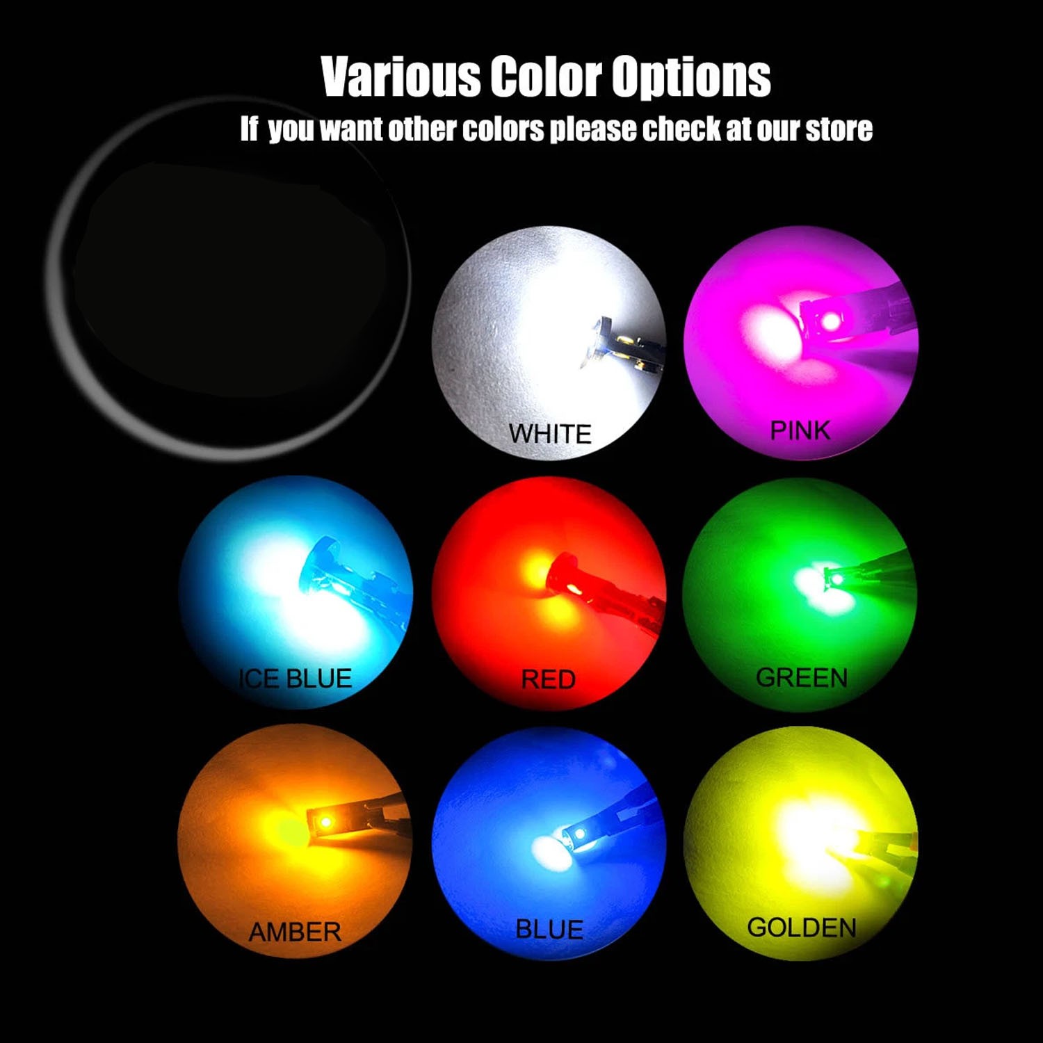 2PCS W5W T10 194 168 LED License Plate Bulbs – Color Options: White, Red, Blue