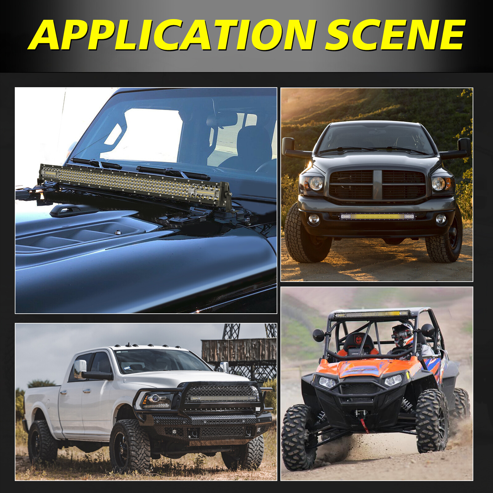 20″30″40″54″ LED Work Light Bar Driving Truck ATV Offroad For Jeep Wrangler JK