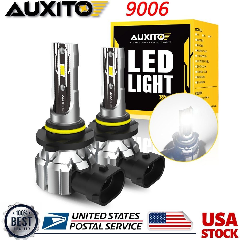 AUXITO E2 9006 LED Headlight Bulb Conversion Low Kit Beam Super White Bright 2X