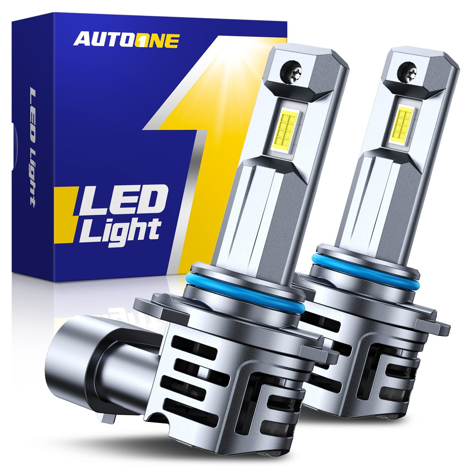 AUTOONE 9005 HB3 Headlight Foglight LED Bulbs 6500K Super Bright White 10S EPU
