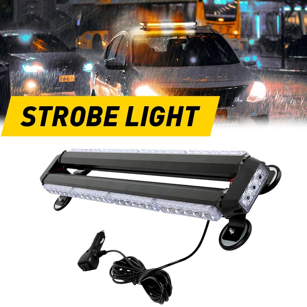 For Vehicles 12V DC AUXITO 26.5″ New Warning Strobe 54-LEDLight Bar EPO*