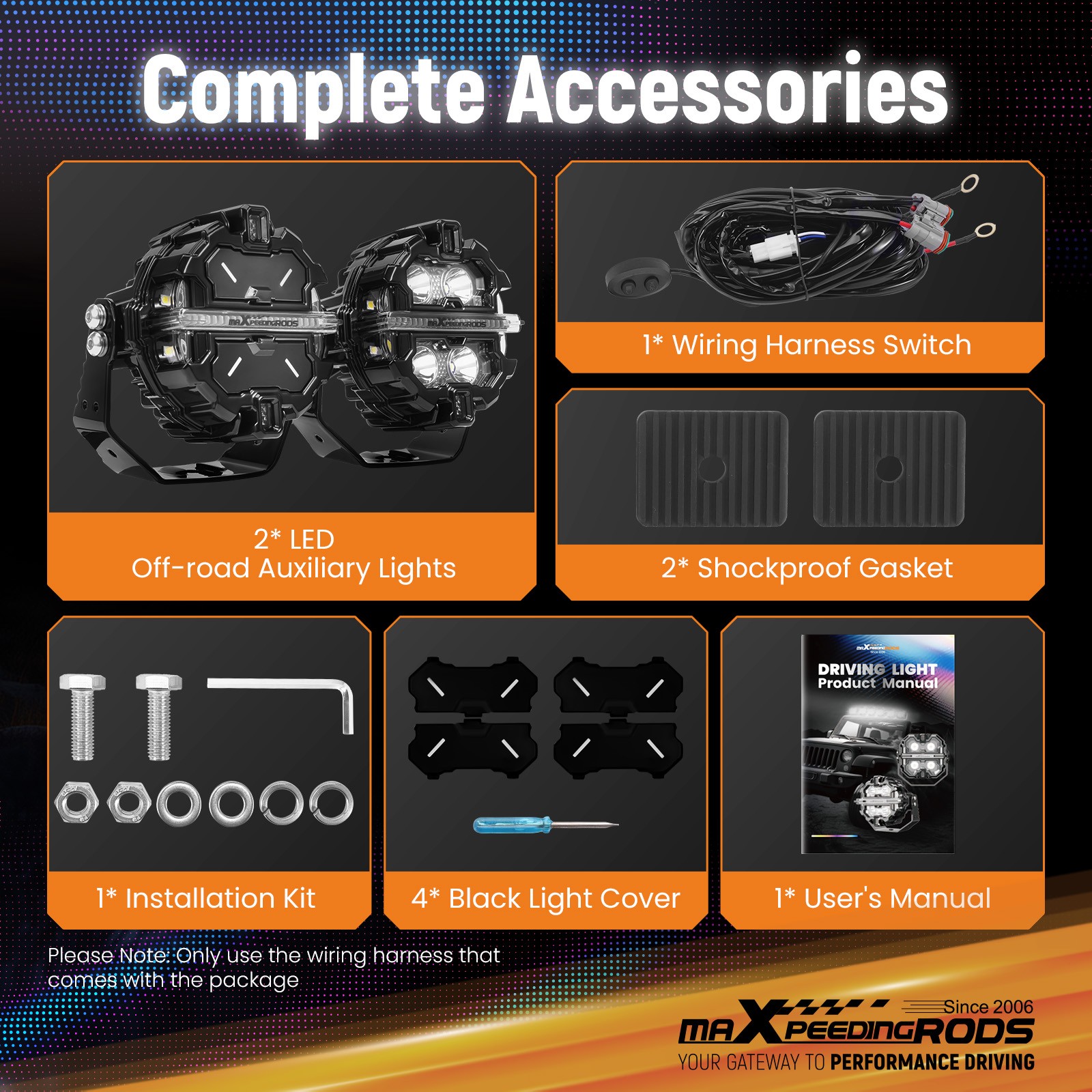 LED Driving Lights 3.5inch 160W Spot Beam RGB Pods DRL White Amber IP68 19200LM