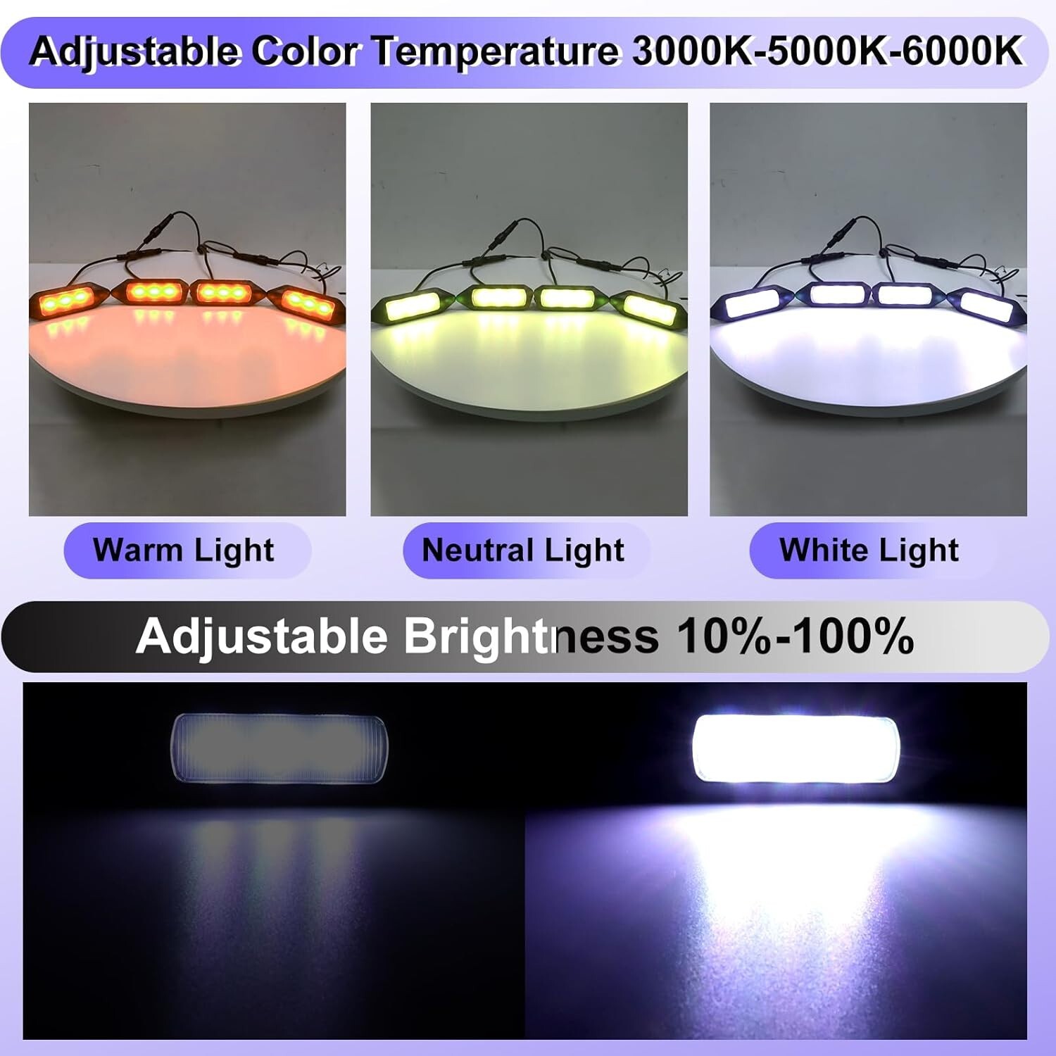 LED Grill Grille Lights for 2019-2024 Toyota RAV4 Hybrid LE SE XLE XSE Limited