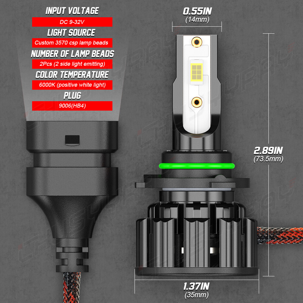 For Pontiac Grand Prix 1991-1996 6X LED Headlight Bulbs Hi Lo Beam Fog Light