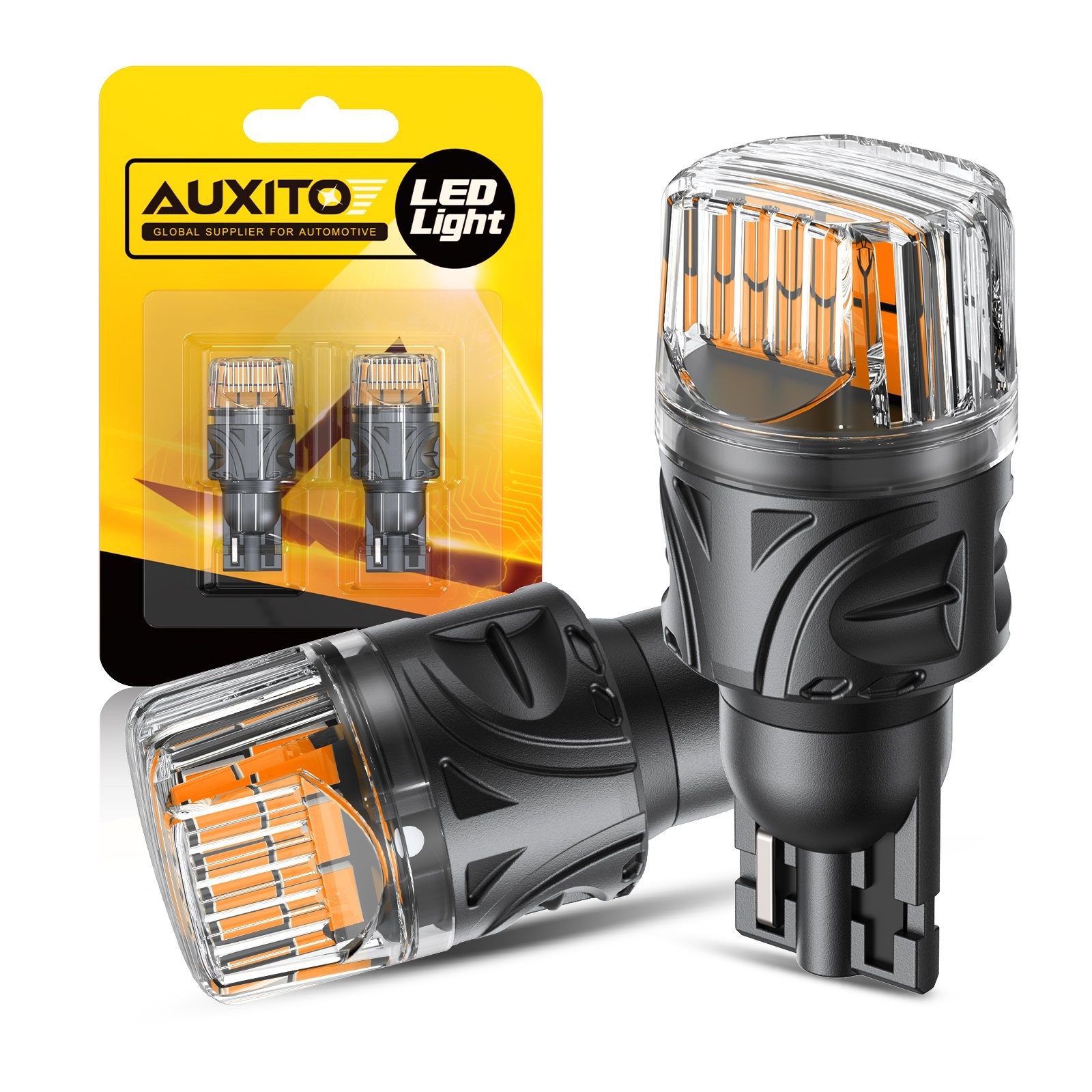 2X T15 921 912 Amber LED Rear Turn Signal Light Bulb Canbus Error Free 16-SMD