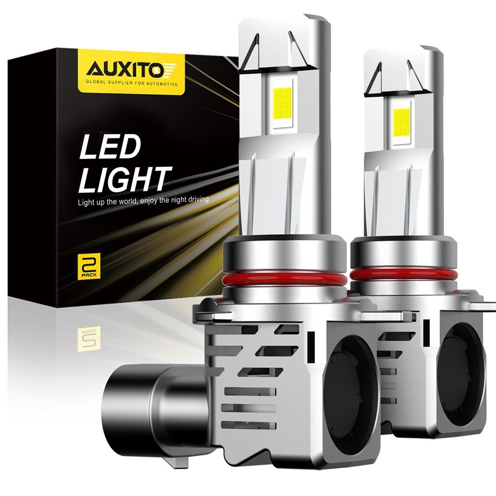 AUXITO 9012 LED Headlight Kit High Low Beam Bulbs Bright White Noiseless CANbus