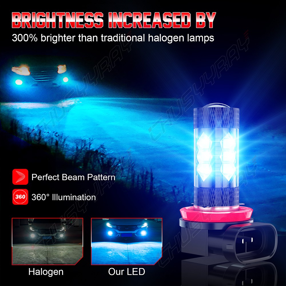 For Hyundai Sonata 2011- 2014 6x Combo LED Headlight +Fog Light Bulbs Kit 8000K