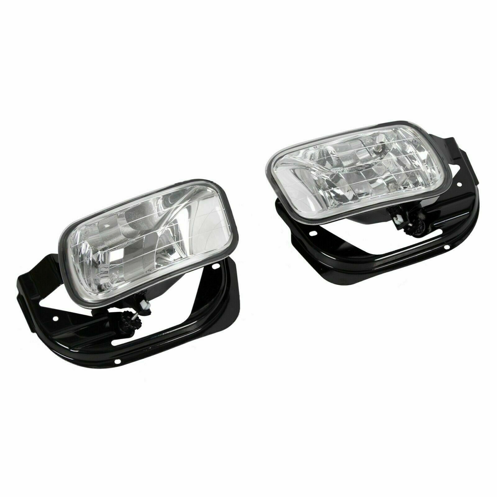 LH+RH Side Clear Lens Fog Lights W/Bulbs For Dodge Ram 1500 2500 3500 2009-2018