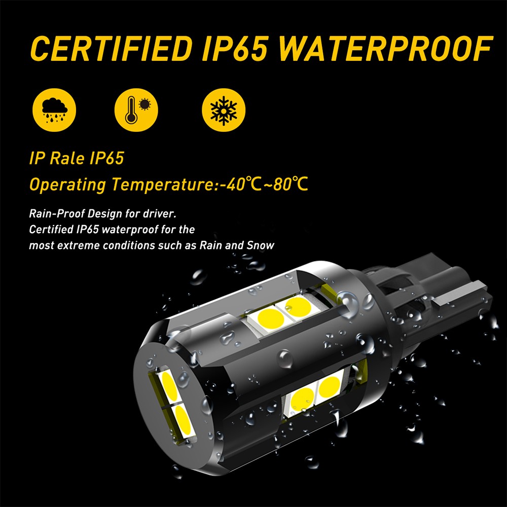 CLEAR WHITE 912 921 LED Bulb Backup Reverse Light Error Free Halogen Replacement
