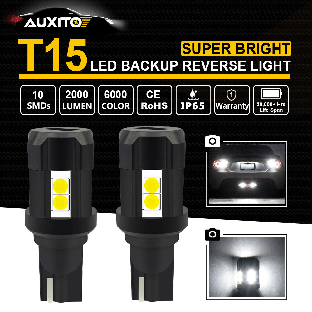 10-SMD CANBUS 921 912 T15 W16W LED Reverse Backup Super Light White Power 2000LM