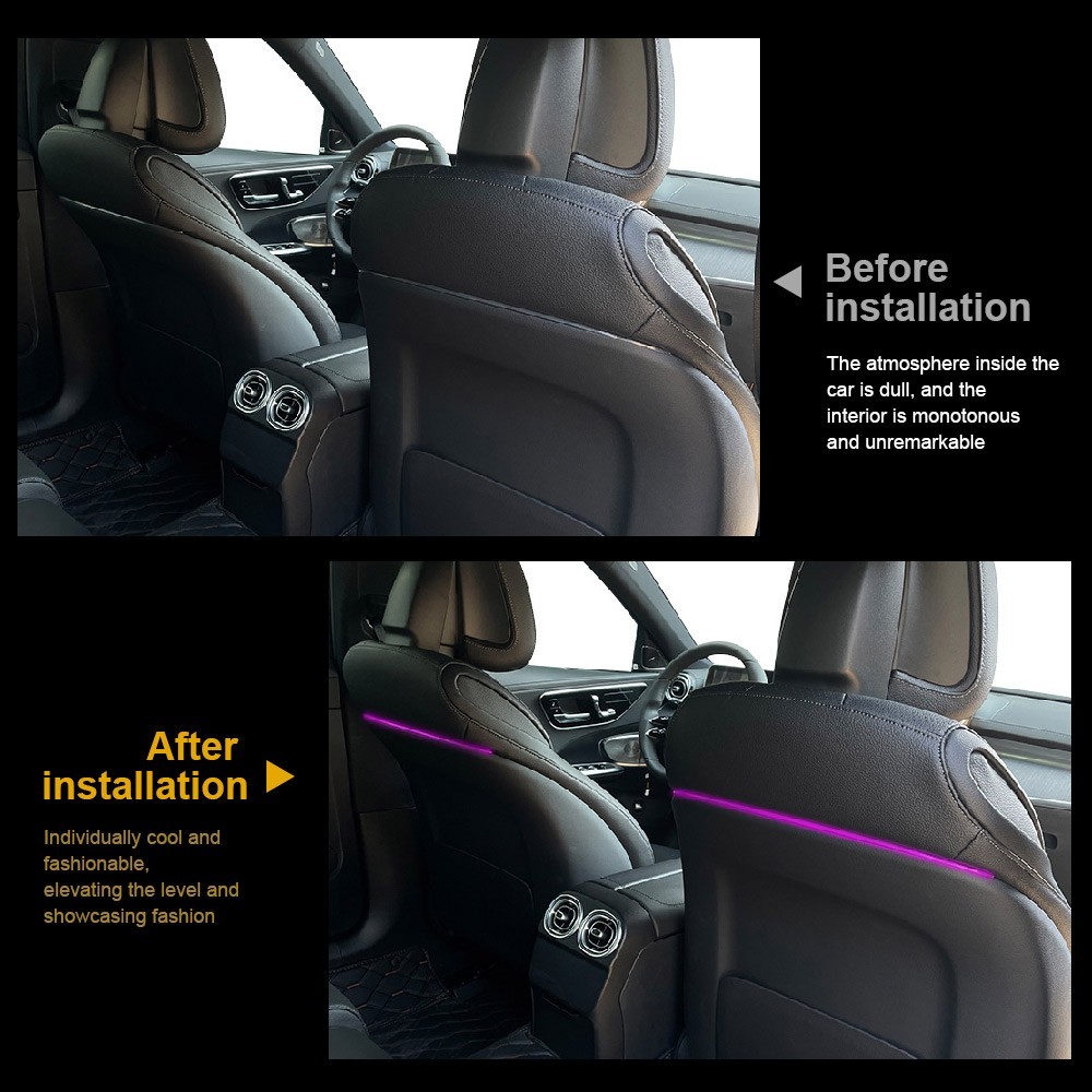 For Mercedes Benz c43 c300 W205 Ambient Light Strips LED Seat Back Lamp 3 colors