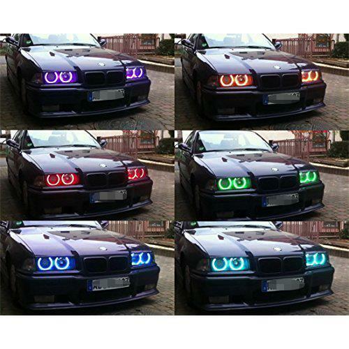 2pcs RGB Phone Control WIFI Halo Angel Eyes LED For BMW 525i 530i 650i 745i