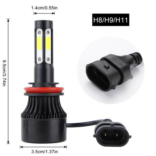 FOR JEEP GRAND CHEROKEE 2014-2018 COMBO LED HEADLIGHT+FOG LIGHT BULBS KIT 6000K
