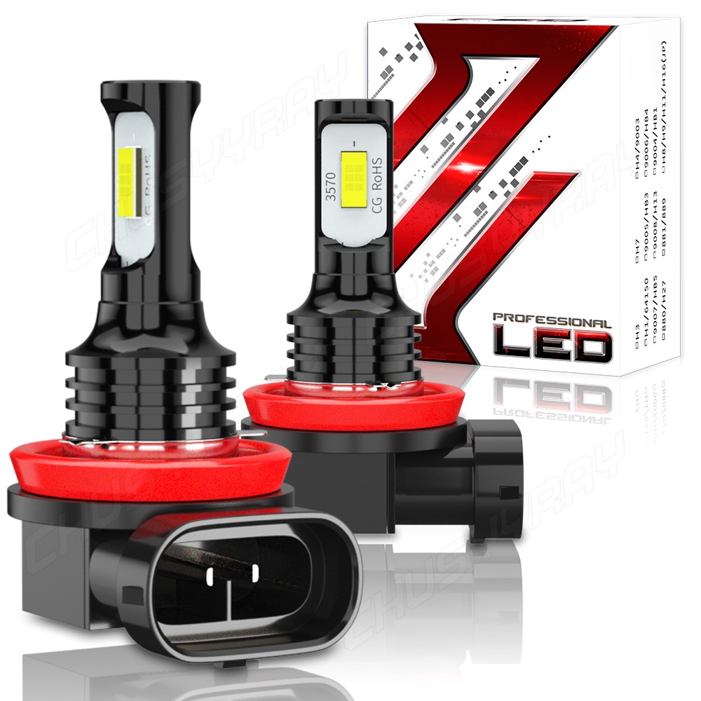 LED Headlight Combo H7+H7+H11 High Low Beam+Fog Light 6x Bulbs Kit 6000k