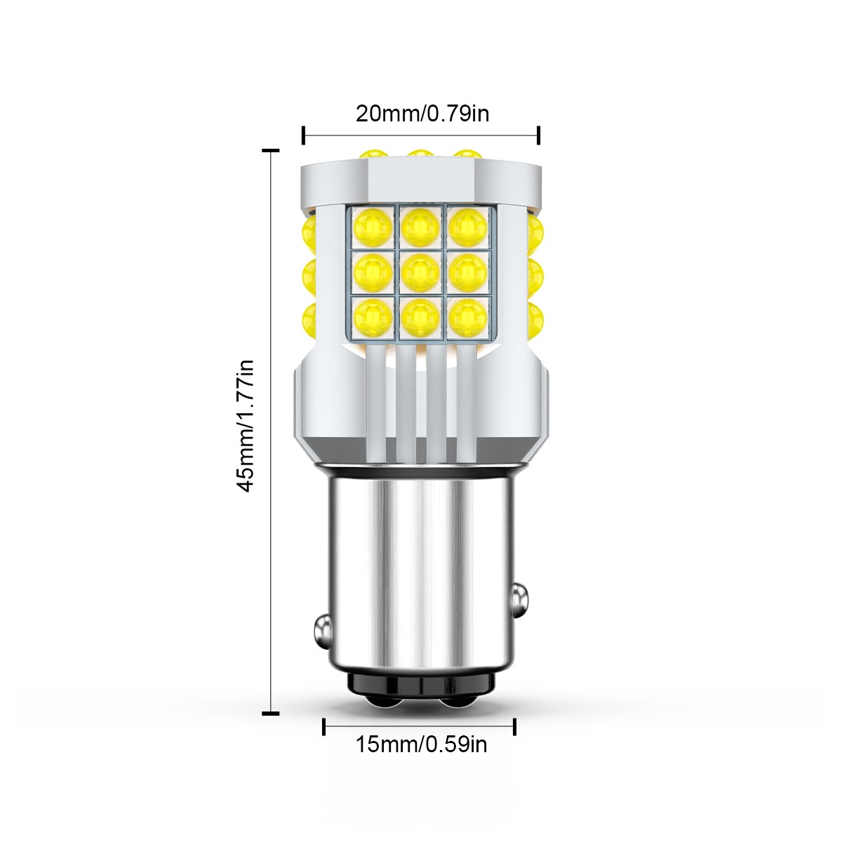 2x 1157 LED Turn Signal Light Bulbs White Anti-Hyper Flash FOR 2013 Nissan Quest