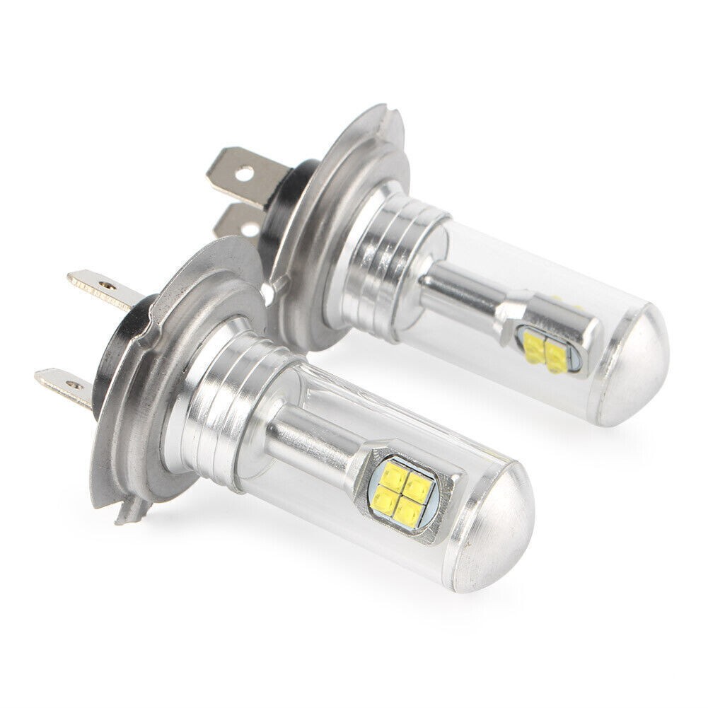 LED Headlight Fog Reading Signal Light Kits Bulb 6000K Super White 80W H7