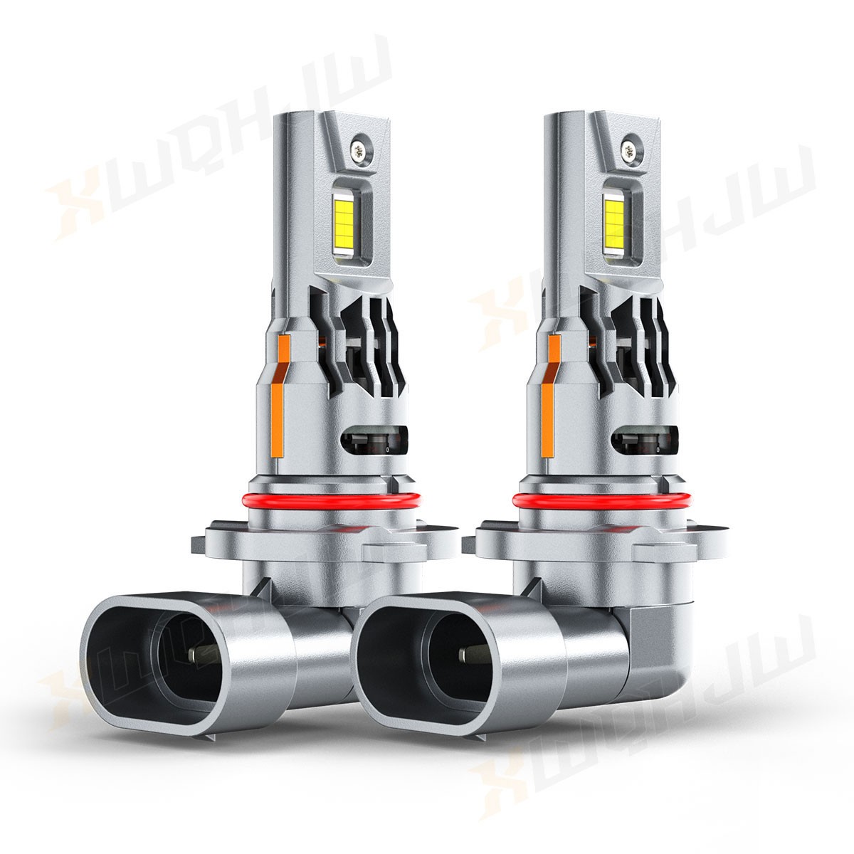 9005 H7 Combo Front LED Headlights Bulbs Kit High Low Beam 6000K White 4pcs