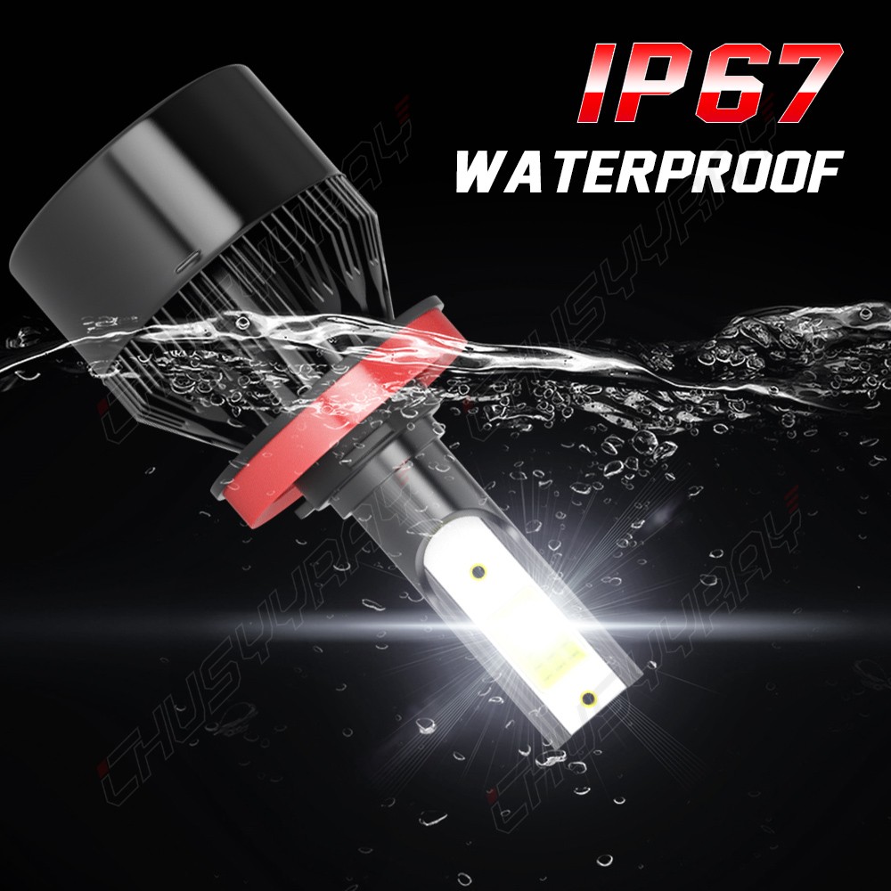 4*H11 LED Headlight Bulbs 72000LM For Chevy Silverado 2500 HD 2022-2026