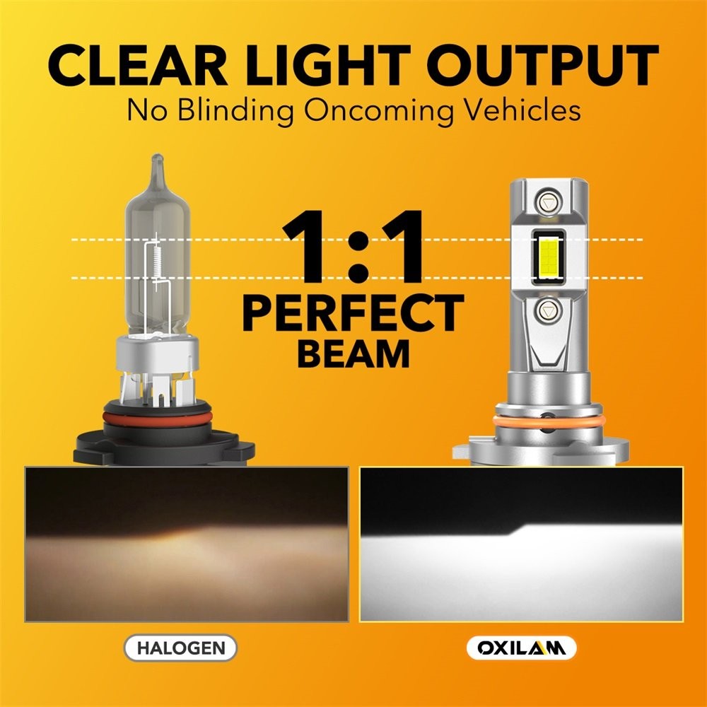 4X OXILAM 9005+9006 LED Headlight Super Bright Bulbs 20000LM HIGH/LOW Beam 6500K