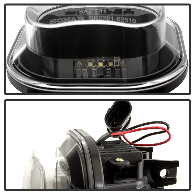 [LED CREE] 1999-2016 Ford Super Duty 2001-2005 Excursion [Superflux] Fog Lights