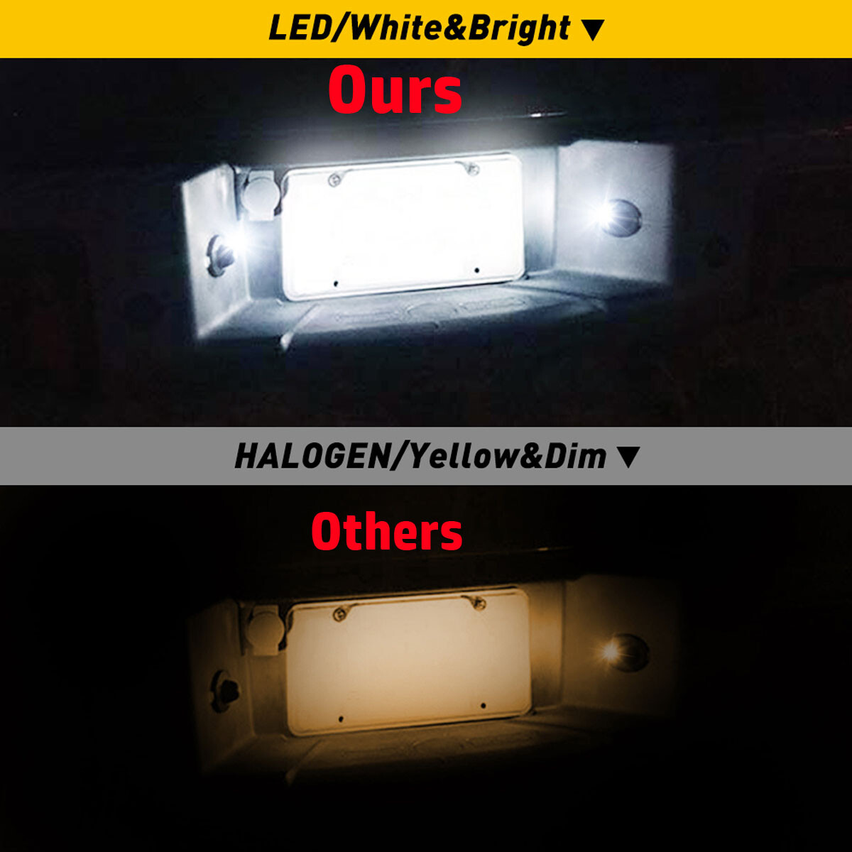 LED License Plate Light Lamp Assembly Replacement For Ford F150 F250 Super Duty