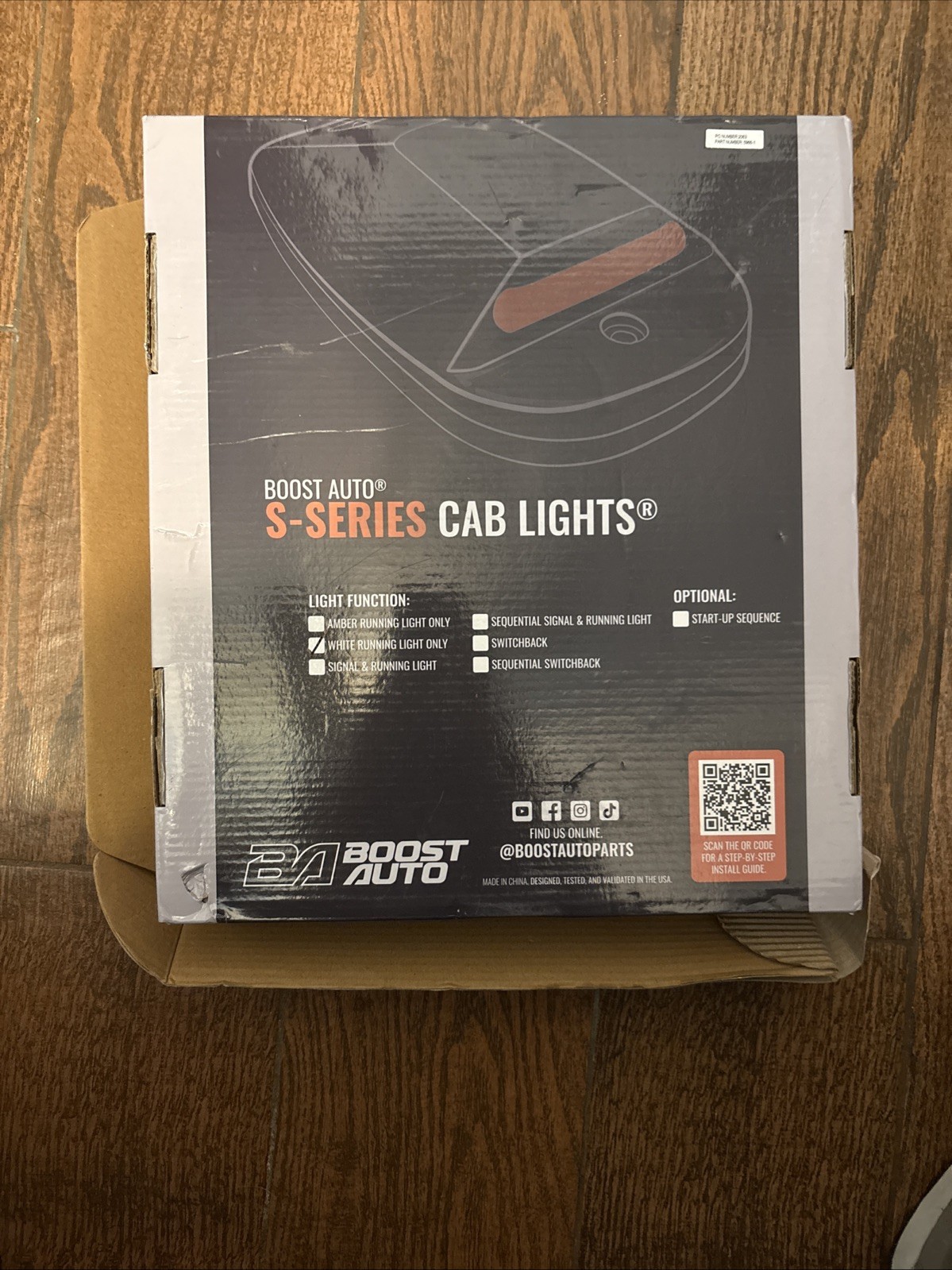 boost Auto Ram 2500 Cab Lights Brand New Black With White Lights