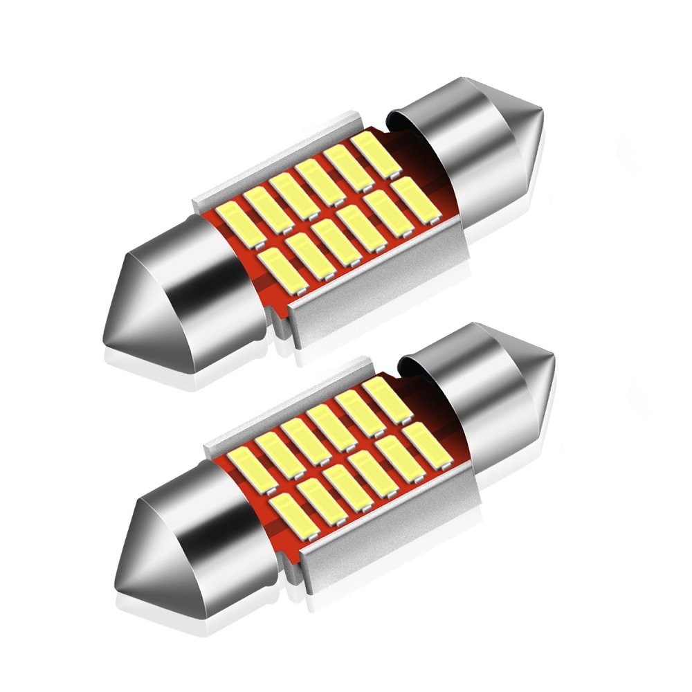 AUXITO 31MM DE3175 DE3022 LED Car Map Dome Light Bulb 6000K Bright White 2/10x