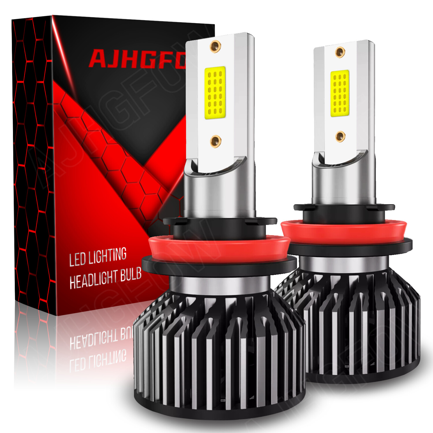 2x H11 LED Headlight Super Bright Bulbs Kit 16000K White 330000LM High/Low Beam