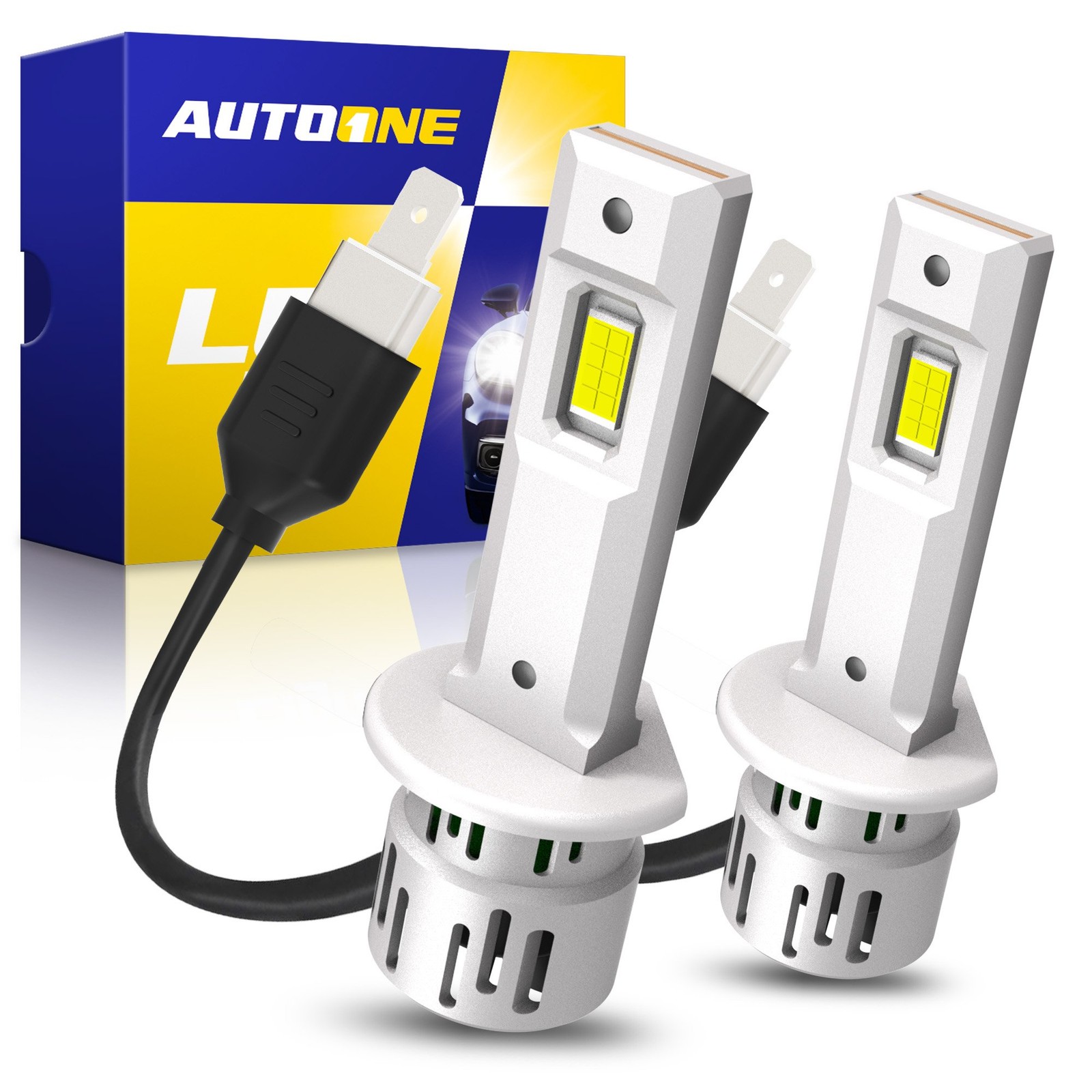 2/4/6X 6500K H1 LED Headlight Bulb Conversion Kit High Low Beam Lamp Super White