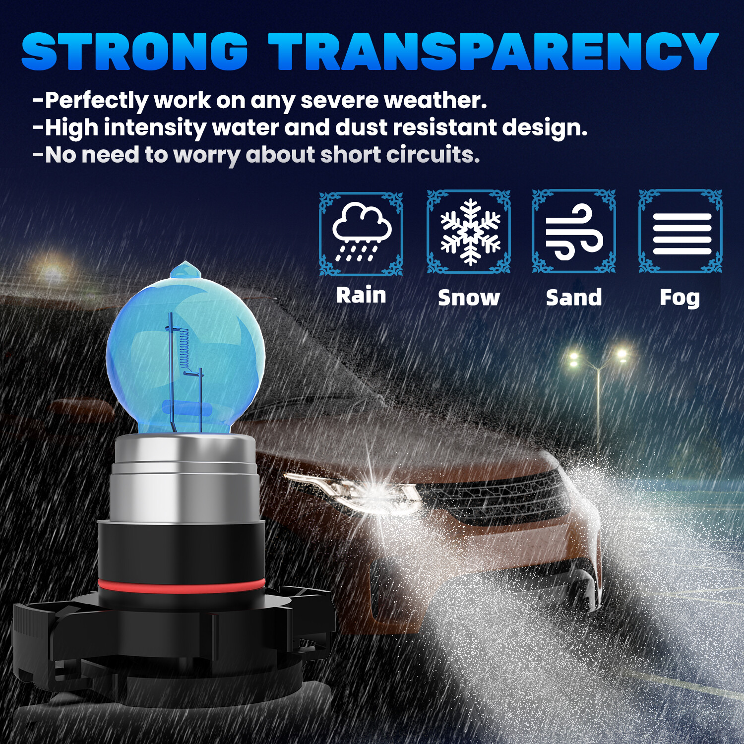 6PCS 9005+H11+5202 High Low Fog Beam Halogen Headlight Bulbs Combo Warm White