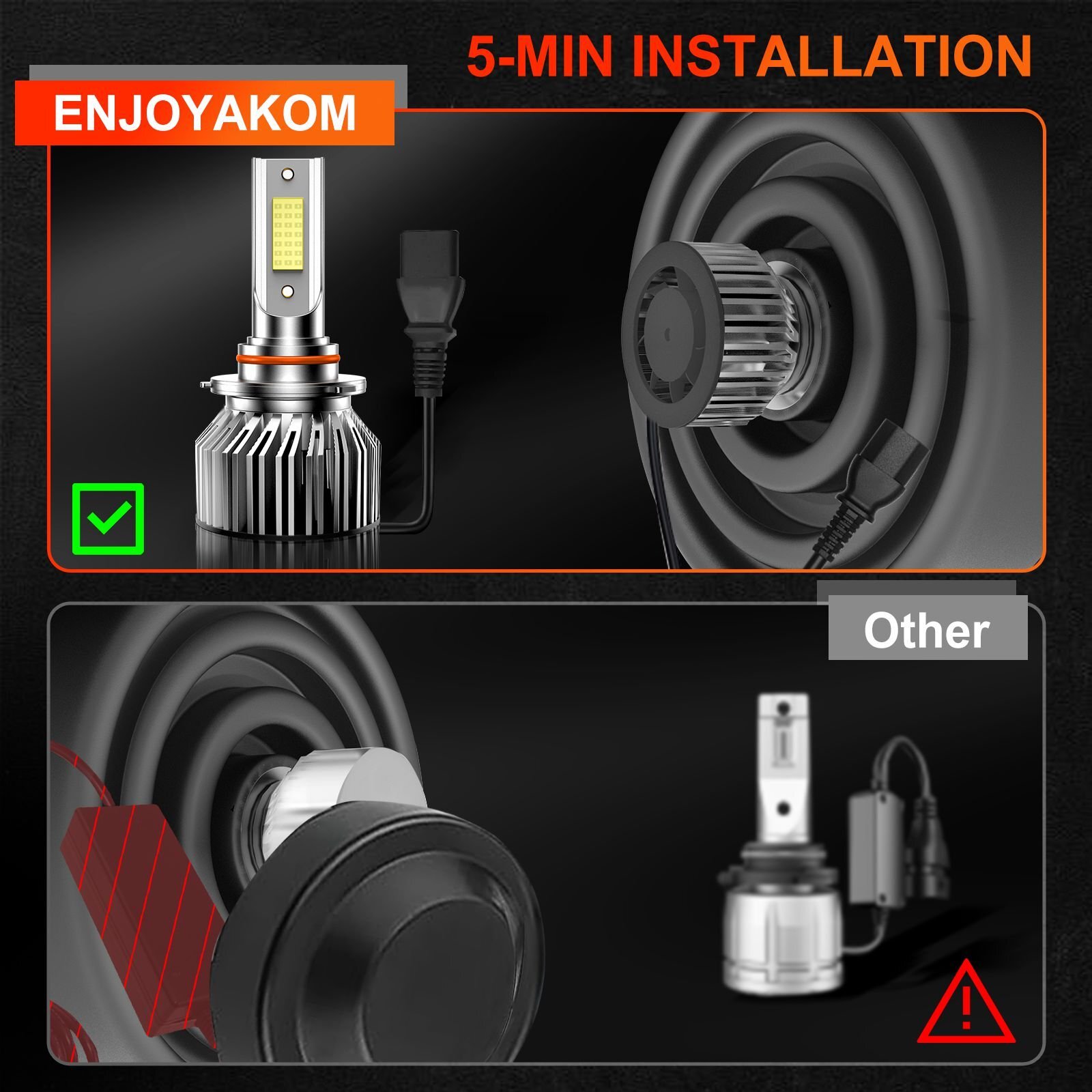 For Chevrolet Traverse 2009-2012 Combo LED Headlight Bulbs 9005+H11 Hi/Low Beam