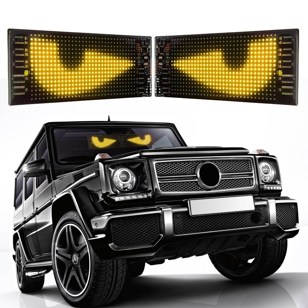 2pcs Truck-Specific Devil’s Eye LED-Screen Car Eye Light Truck Dynamic LED Light