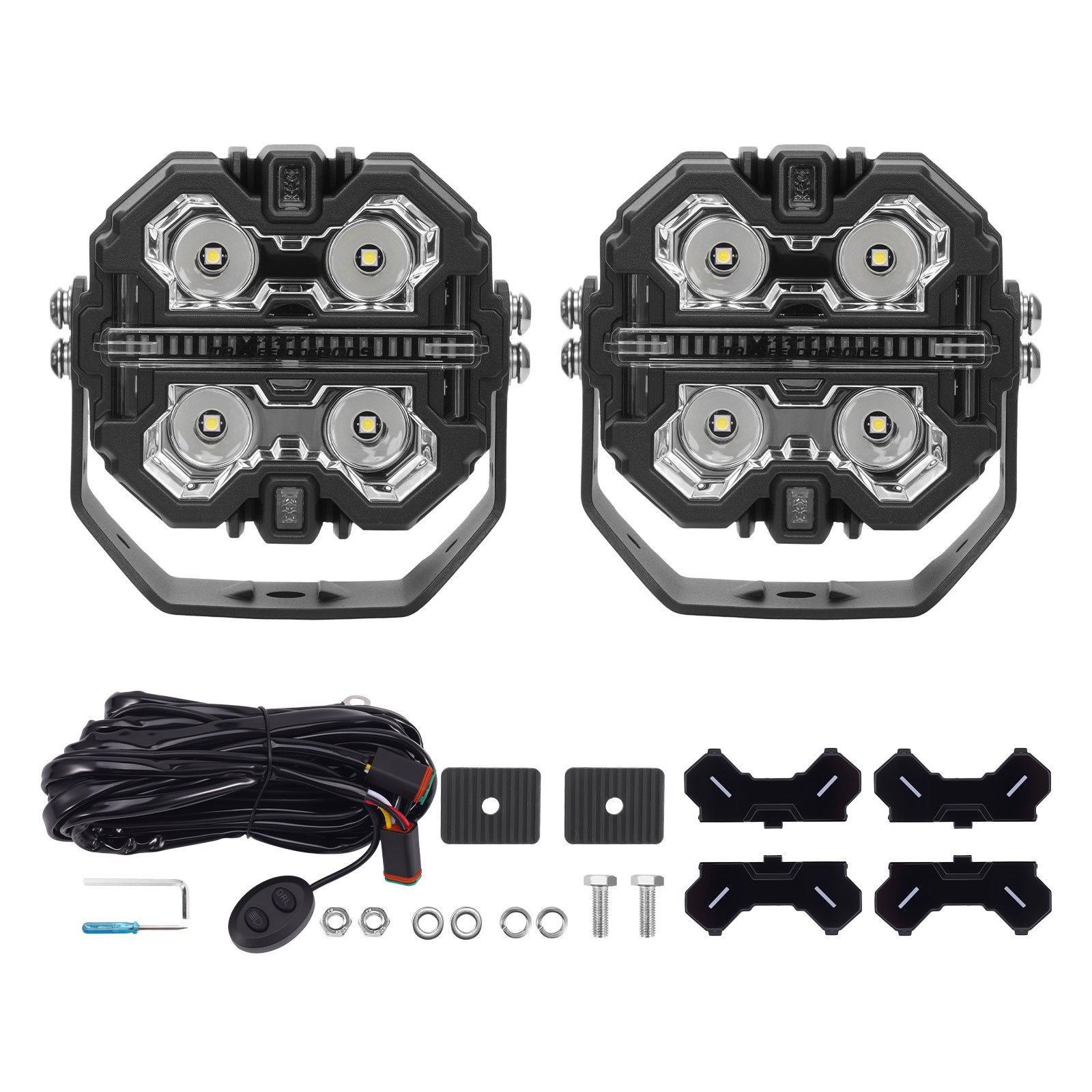 LED Off-Road Light Pods 3.5″ Off Road Driving Auxiliary Lights IP68 Waterproof
