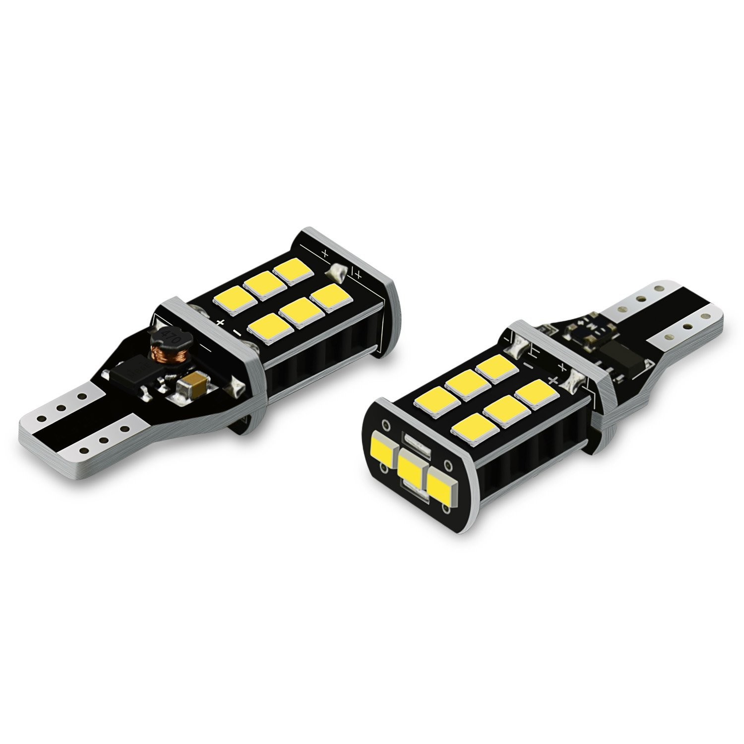 AUXITO 921 912 LED Reverse Backup Light Bulb 2400LM 6000K Super Bright T15 YL EC