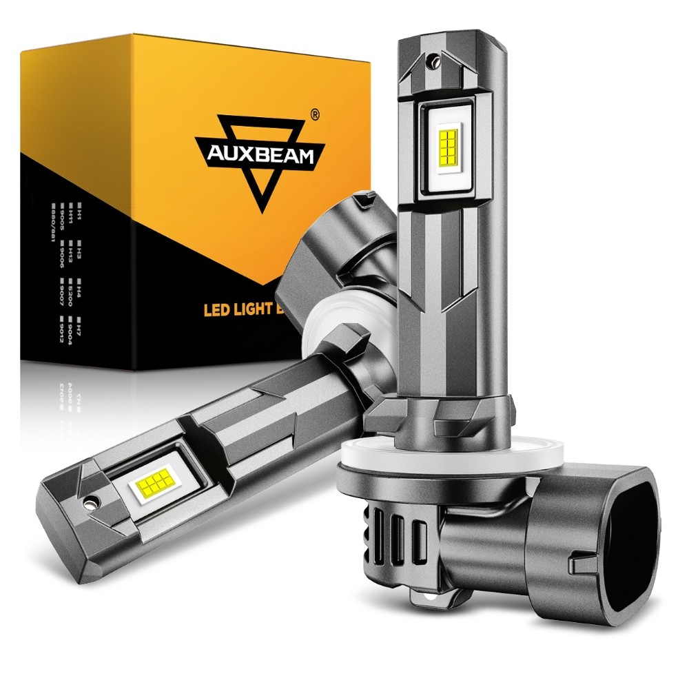 AUXBEAM Canbus 881 889 898 H27 LED Fog Light Bulbs Kit 20000LM 80W 6500K White