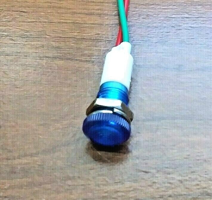 BBT 12 volt Waterproof Bright Blue LED Low-Profile Indicator Light