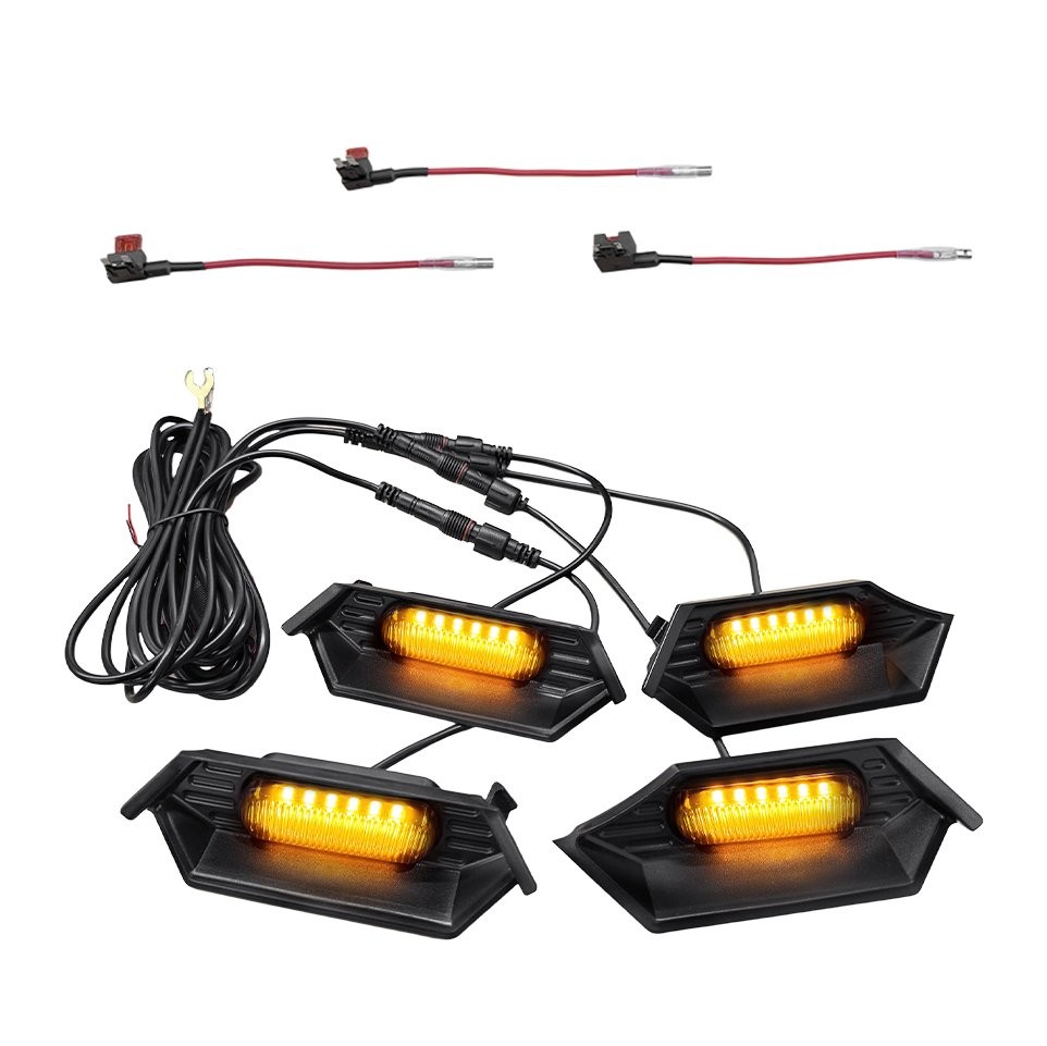 Amber LED Grille Light for 2024-25 Toyota Tacoma TR D Off Road/Sport Accessories