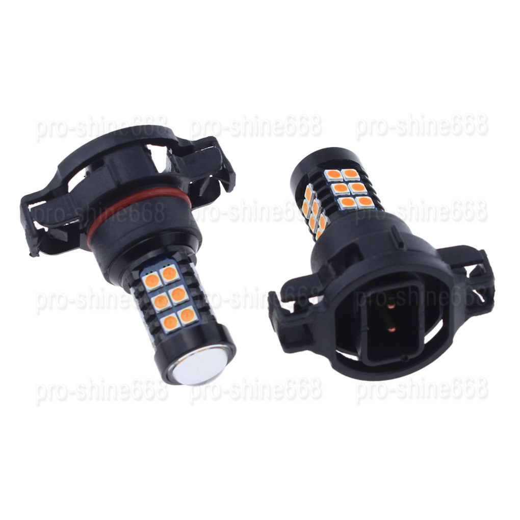 Amber Yellow LED Car Fog Driving Light Bulb Lamp 30SMD 3030 5201 9009 PS24W 5202