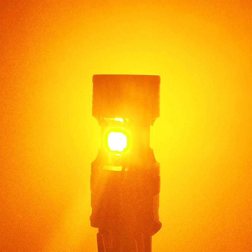 3157 3757 3155 LED Front Turn Signal Light Bulbs Amber Yellow Error Free Canbus