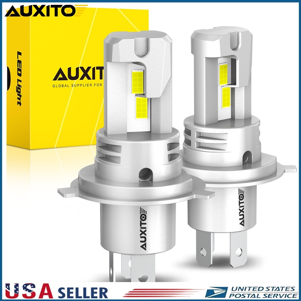 H4 9003 LED Headlight High Low Beam Bulbs Bright Kit 200W HID White 6500K 2/4X