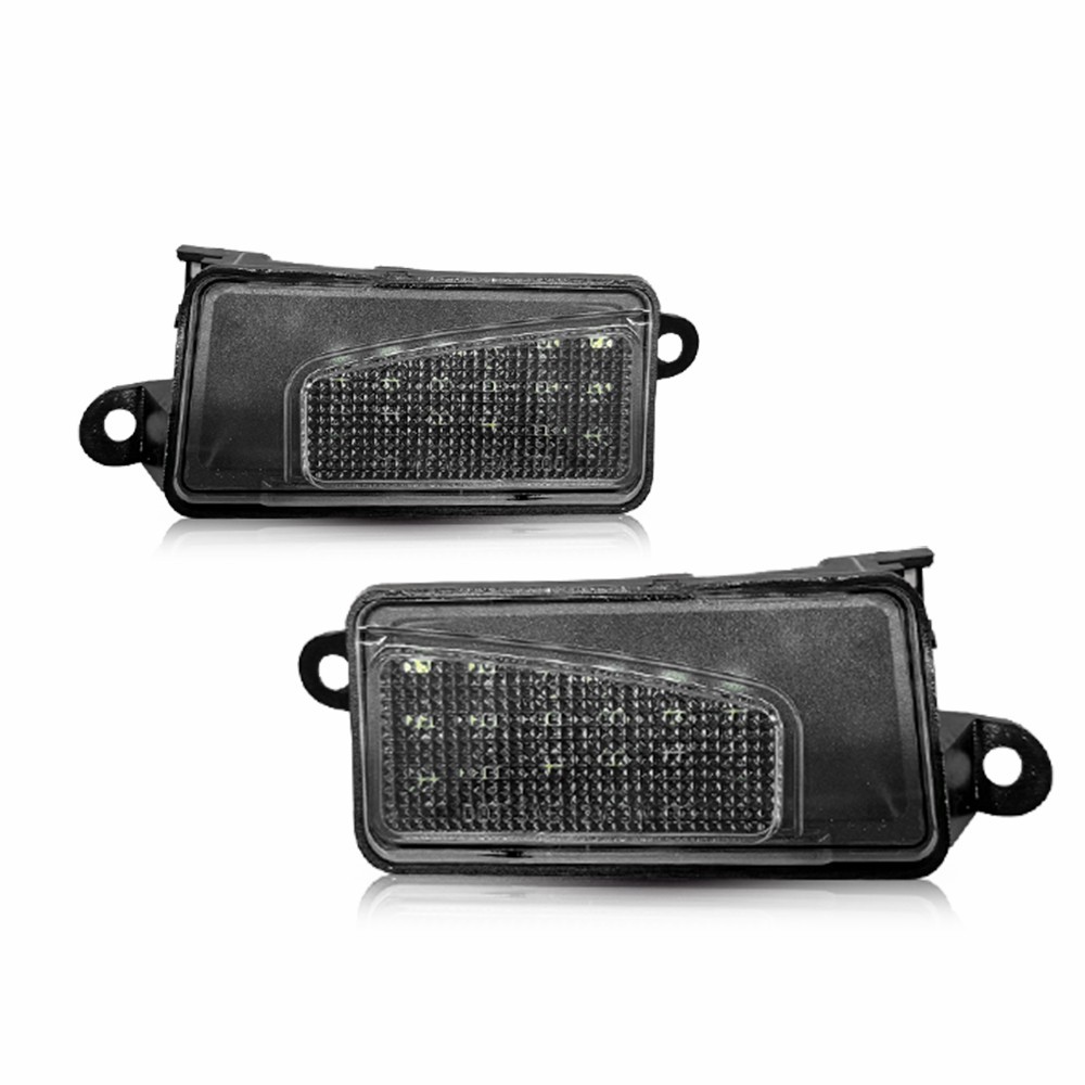 Front Left Right White LED Clear For 2019-2023 Dodge Ram 1500 Under Mirror Light
