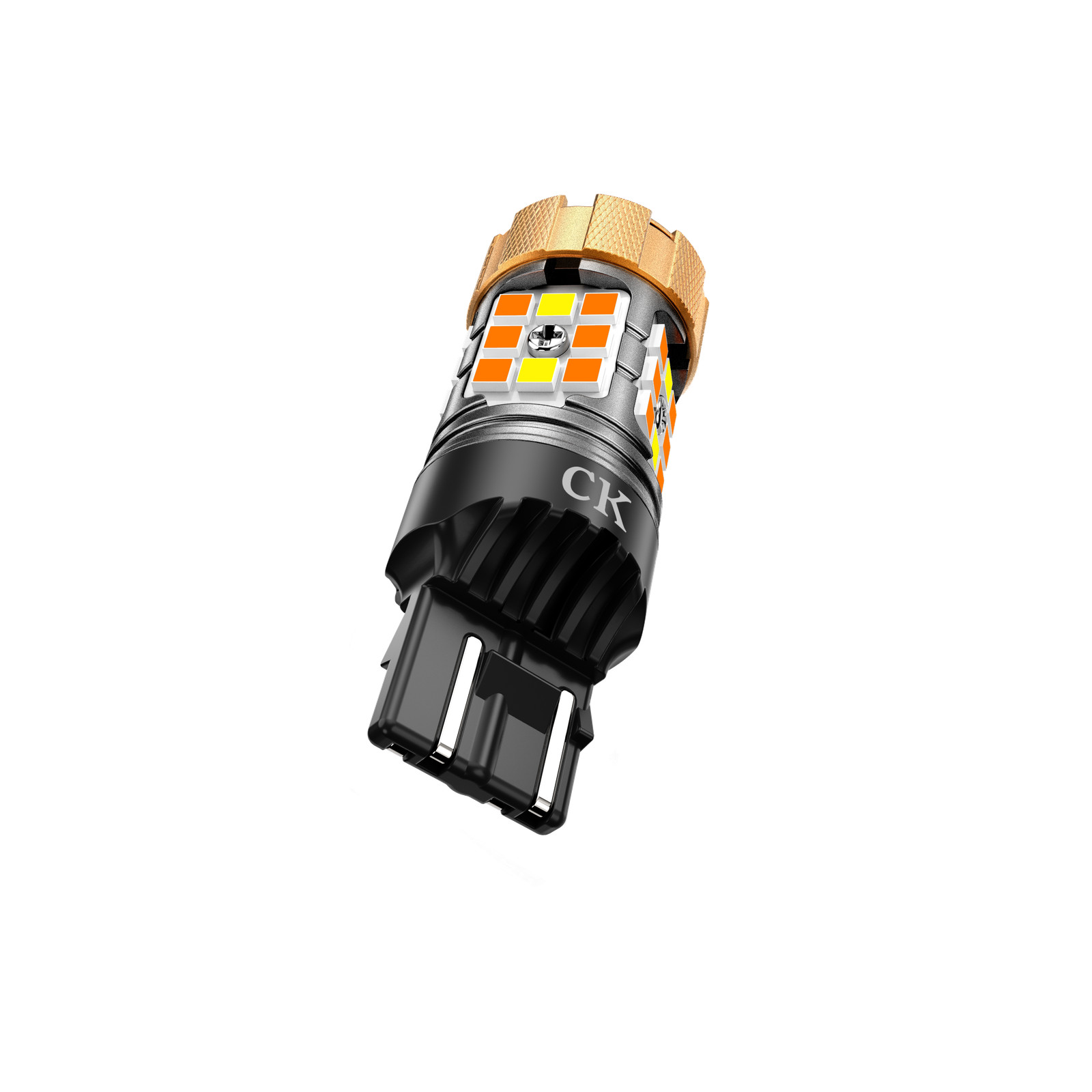 AUXBEAM 7443 CK LED White Yellow Front Turn Signal Light Bulbs Canbus Error Free