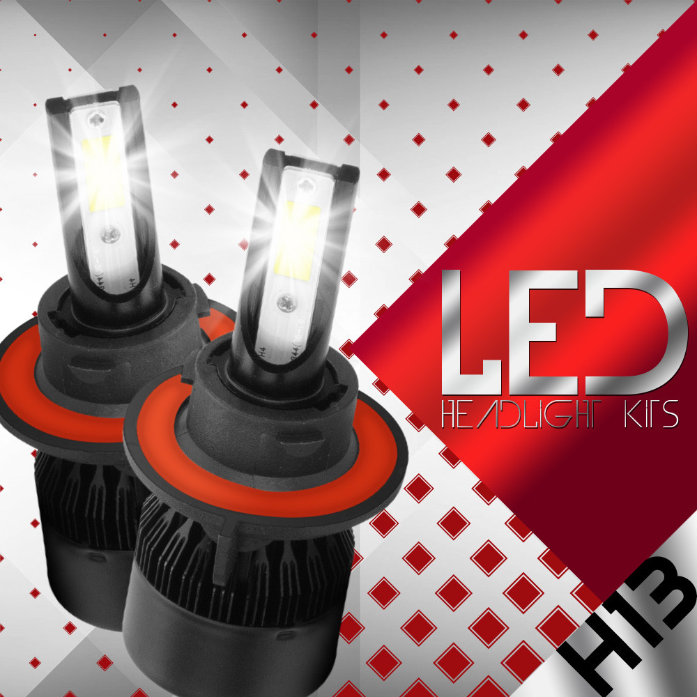 New Z ES LED 48800LM Kit 6000K White Headlight Dual Hi Lo PAIR – H13 9008
