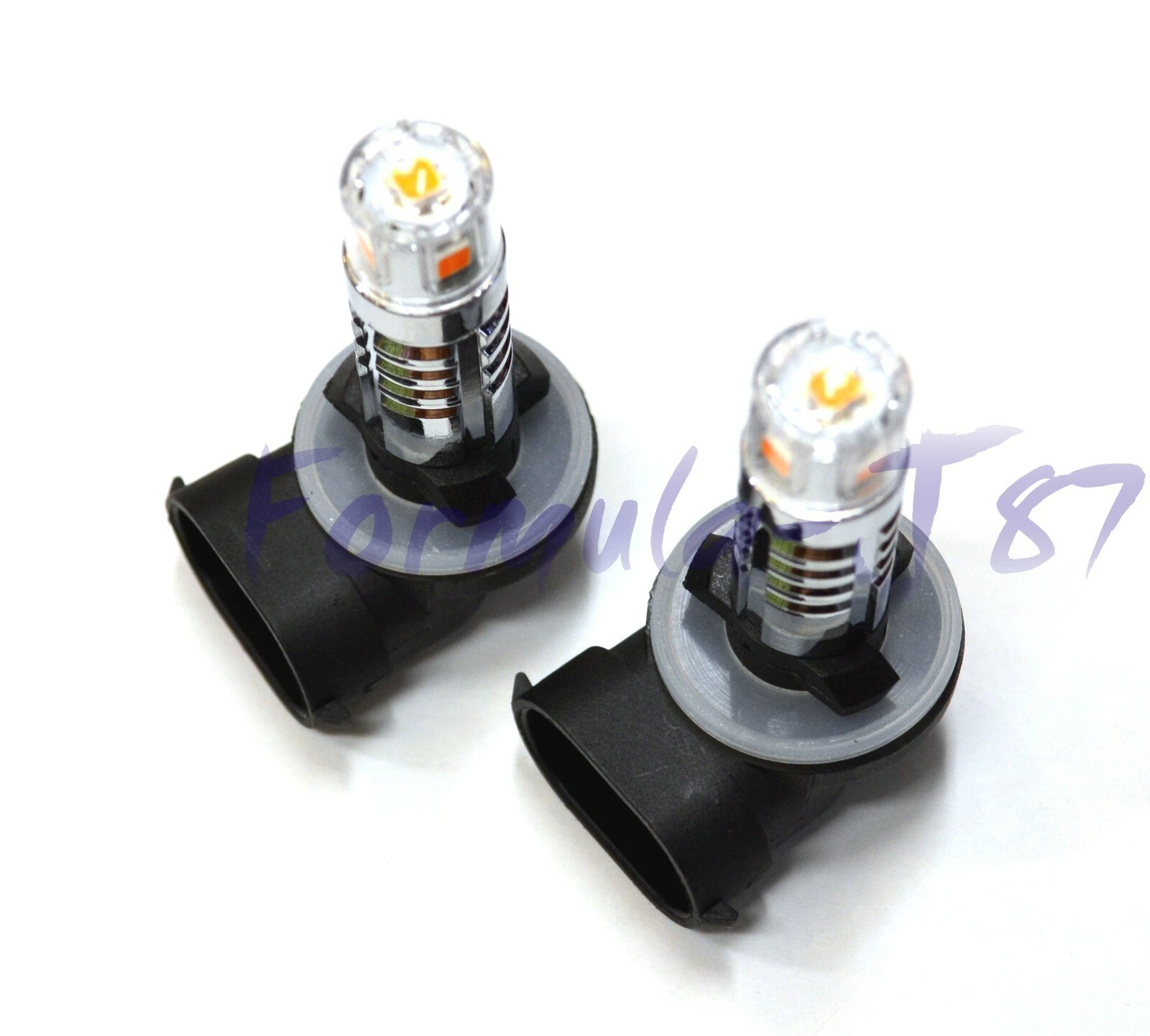 LED 20W 898 H27 Amber Two Bulbs Fog Light Replacement Upgrade Lamp Stock Fit OE